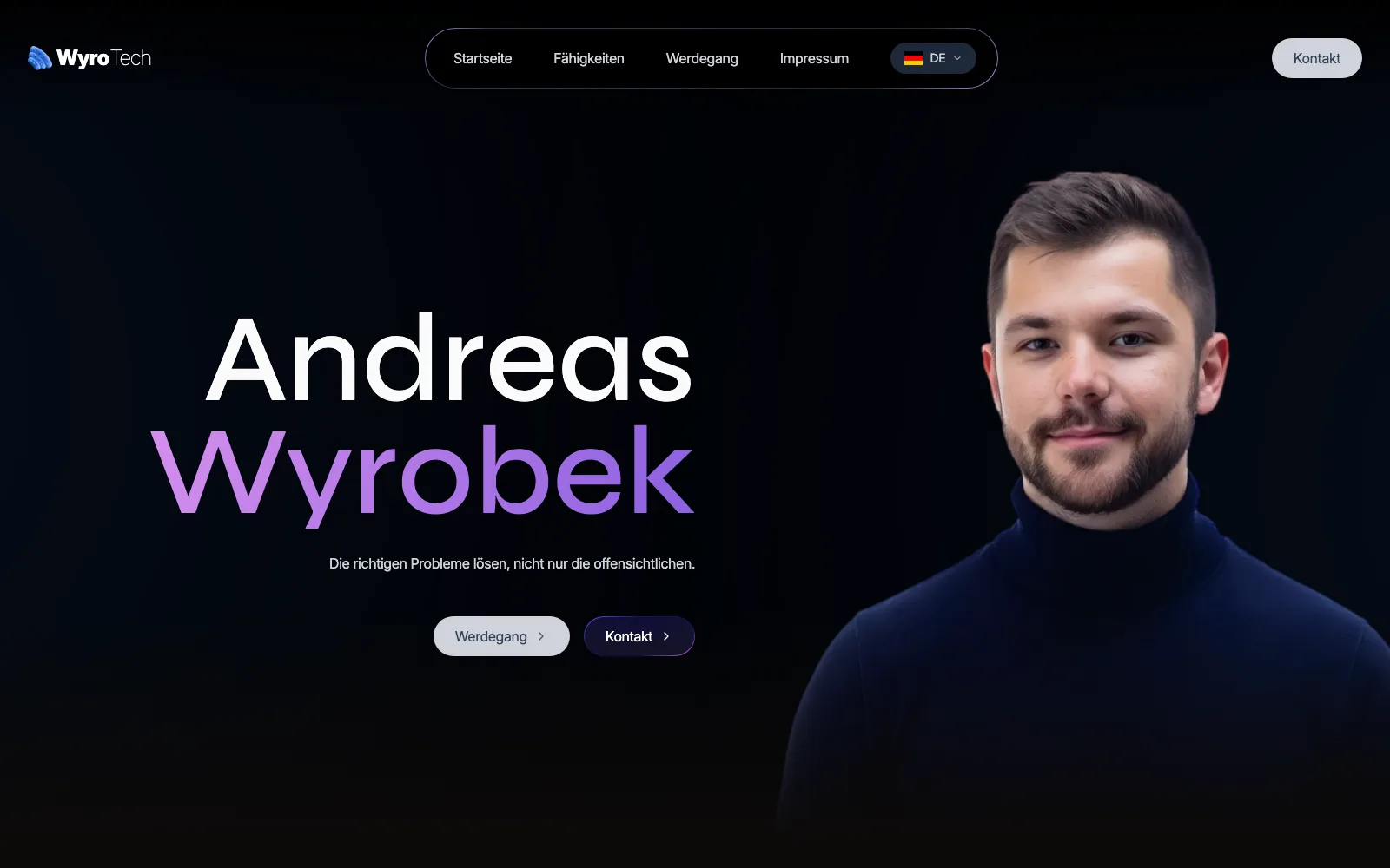 WyroTech — Portfolio Site — website screenshot